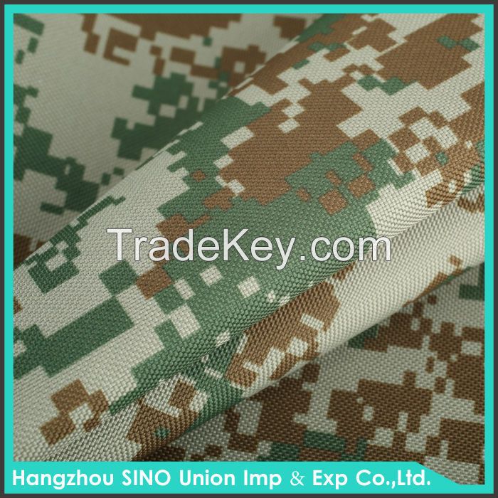 Water resisitant pu coated polyester Camouflage Military Unifrom fabri
