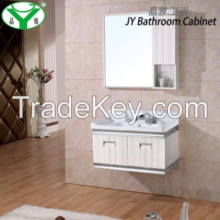 Commercial Modern Cheap Stainless Steel Vanity Set with Mirror and Basin A-005