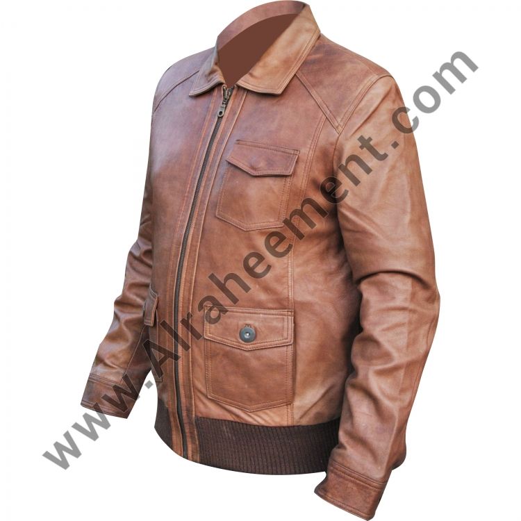 Bomber Mens Leather Jacket