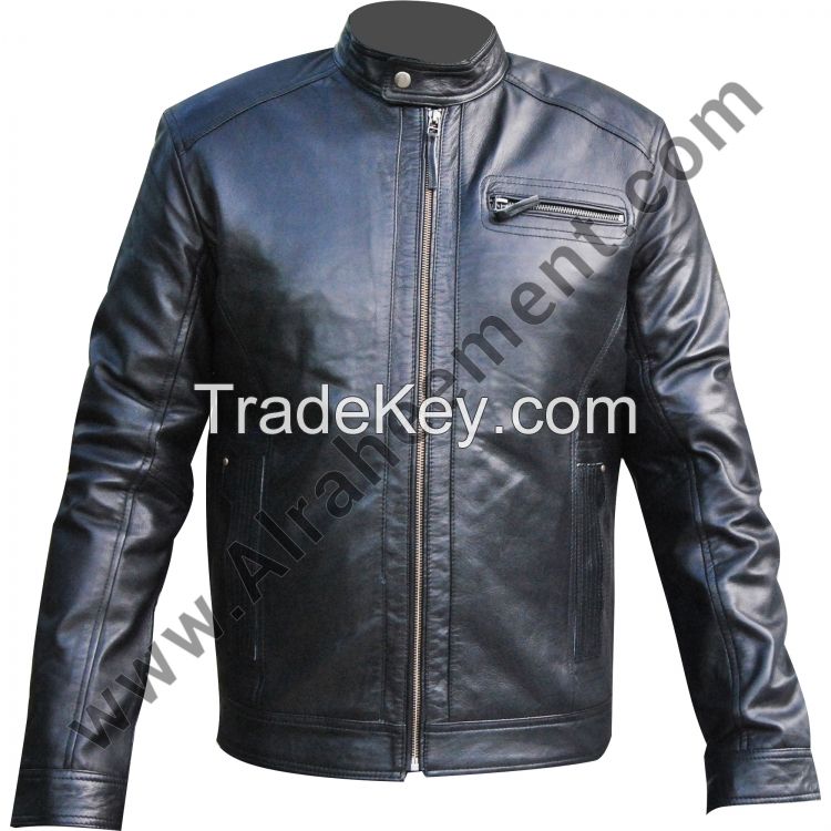 Mens Black Leather Jacket
