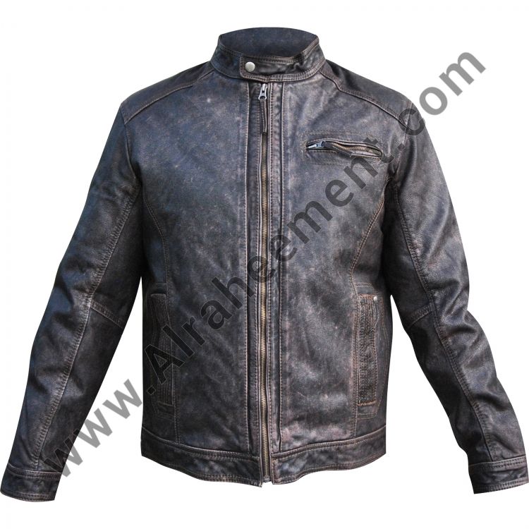 Mens Black Leather Jacket