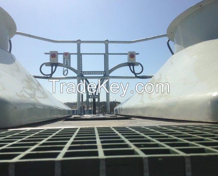 Top Deck Of Fiberglass Cooling Tower