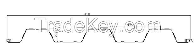 YX75-305-915 deck floor roll forming machine