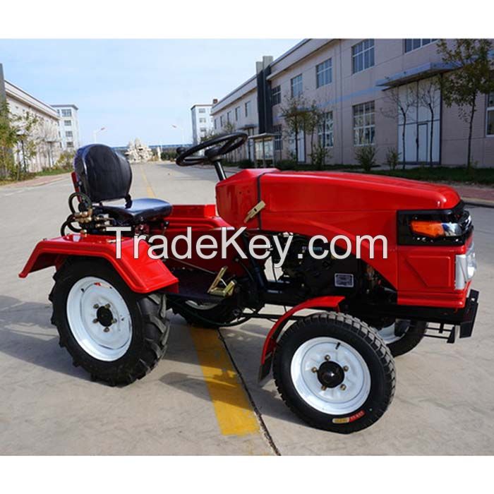 2015 hot sale agriculture machinery with tiller and plough farm small tractor