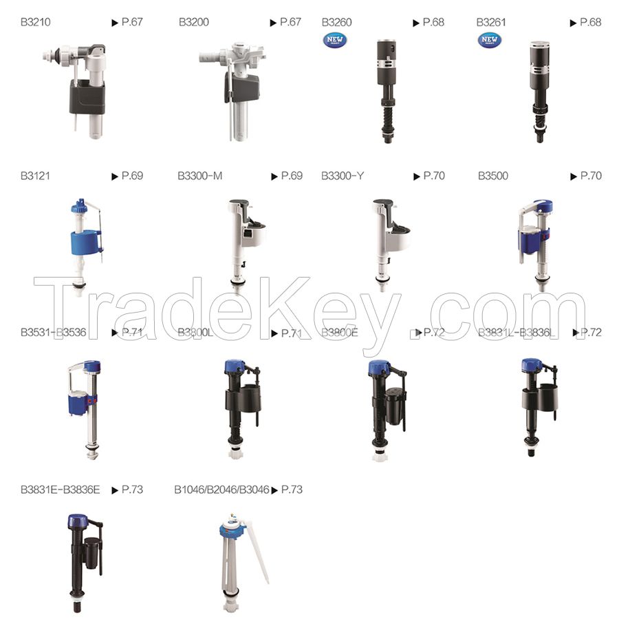 Fill Valve/Inlet Valve/Tank fitting/For sanitory toilet