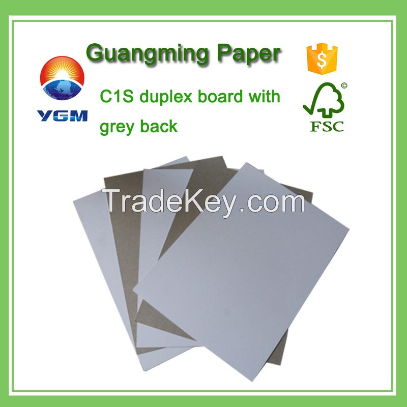 duplex board with grey back/CCNB paper for printing and packaging 