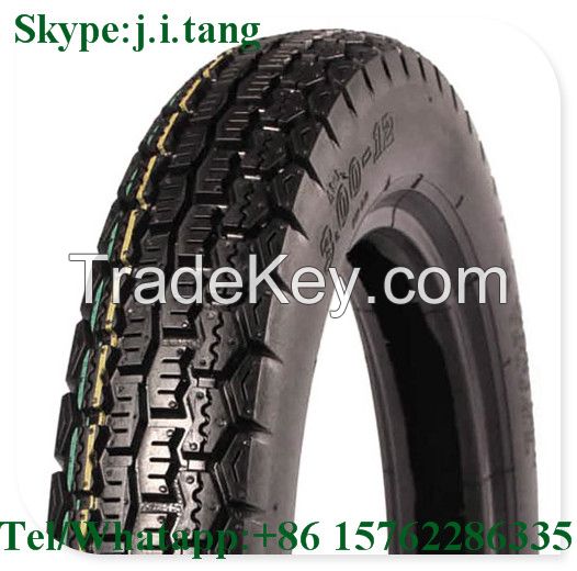 3.00-12 tricycle tyre  motorcycle tyre TT and TL  tire factory