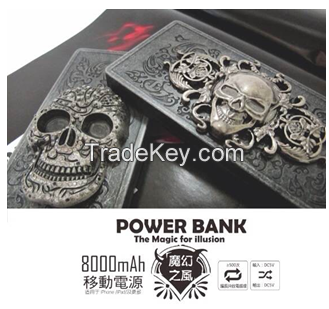 Magic Box 2gen 3D Power Bank --Diamond Skull