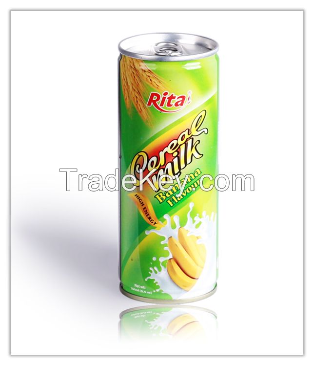 Banana milk in can