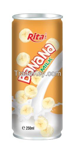 Banana milk in can