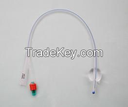 2 way silicone foley catheter, foley balloon catheter