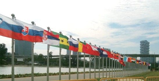 Cone Tapered Stainless Steel  Flag Poles