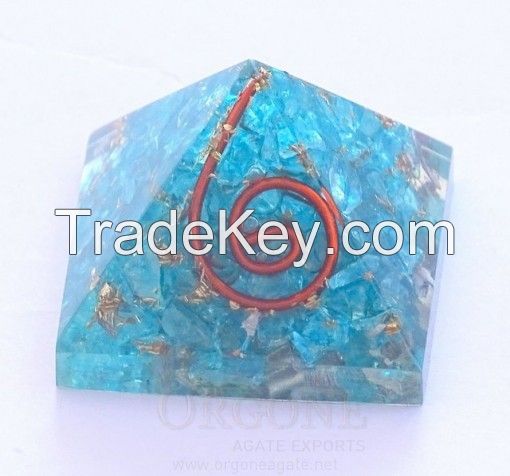 Orgone Blue Energy Pyramid