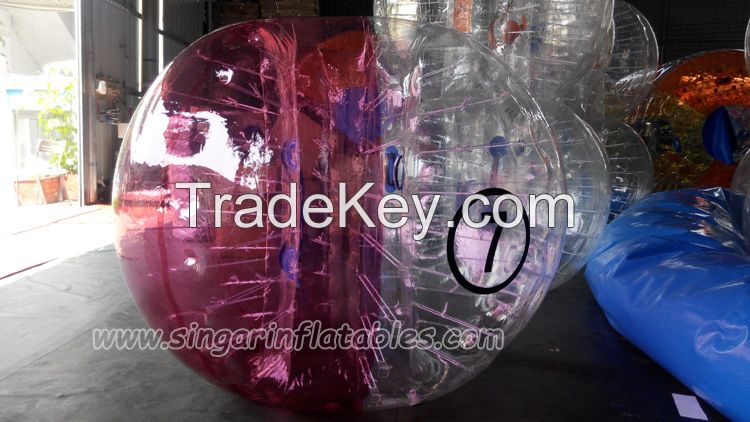 Top quality 1.5m 0.7mm TPU bounce ball, fun ball, zorb ball on sale