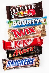 Wispa, Twirl, Snickers, Mars, Kinder, Kit Kat, Galaxy, Aero, Cadbury Dairy Milk Chocolate Bar