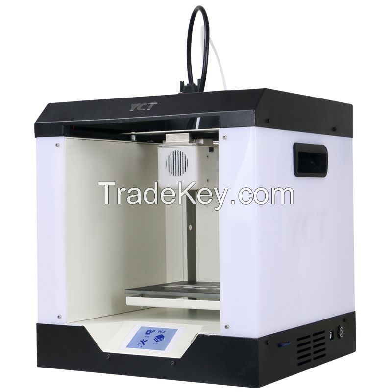 Byebye to blocked printhead and bed leveling, YCT-HA150 Firefly 3D printer high precision single extruder 2016 new