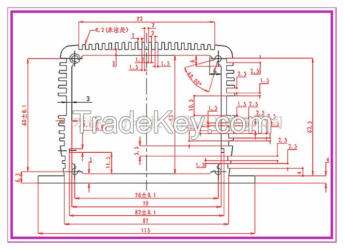 Aluminum shell shell metal casing connection box meter box shell power