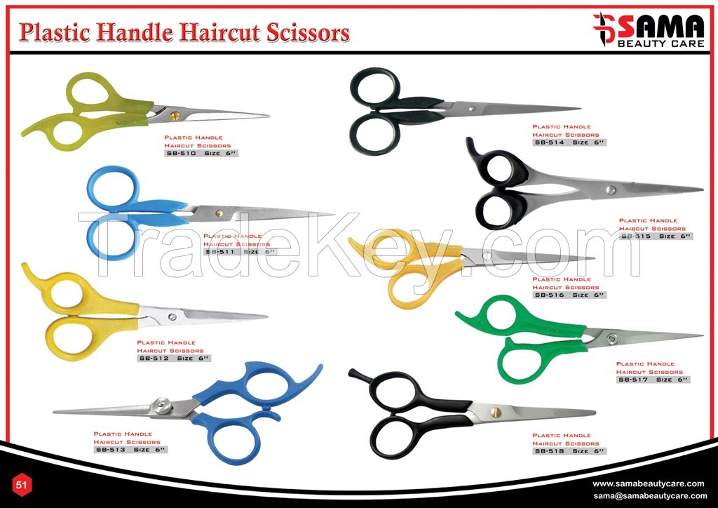 Plastic Handle Scissors 