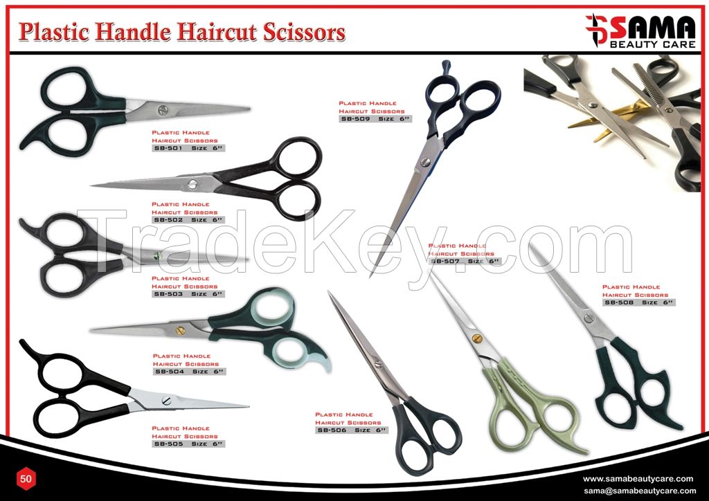 Plastic Handle Scissors 