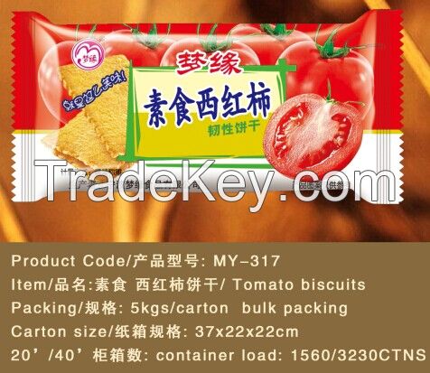Vegetable food tomato salty flavor cracker biscuit
