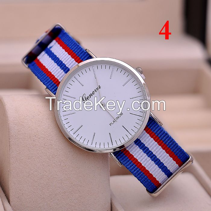 JW727 GENEVA Nylon Strap Men's Military Hot Sale Watches