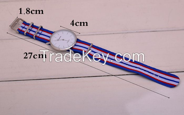 JW727 GENEVA Nylon Strap Men's Military Hot Sale Watches