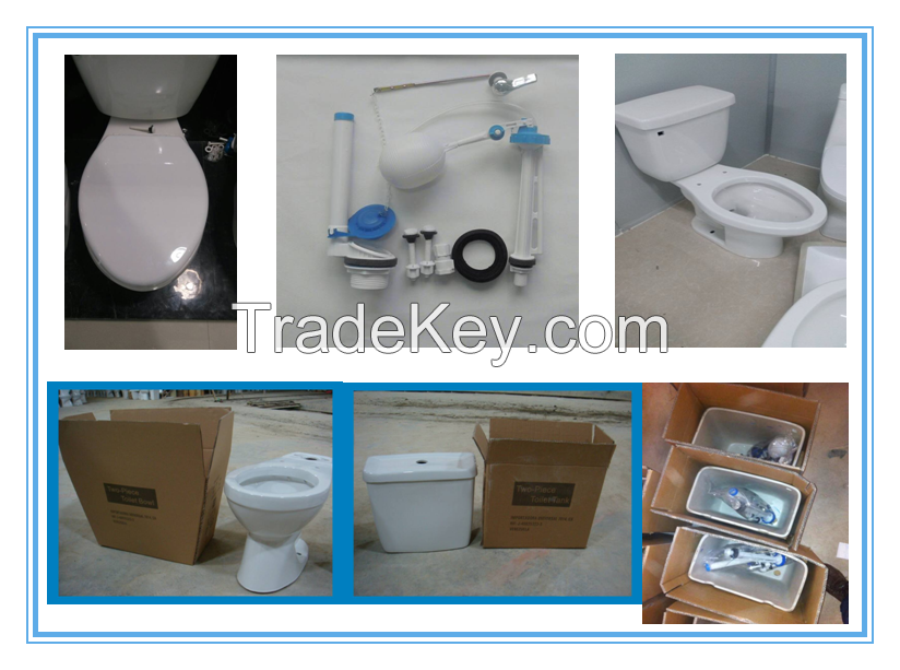 African cheap price   two piece  toilet  siphonic  s-trap 300mm  hot  wholesale