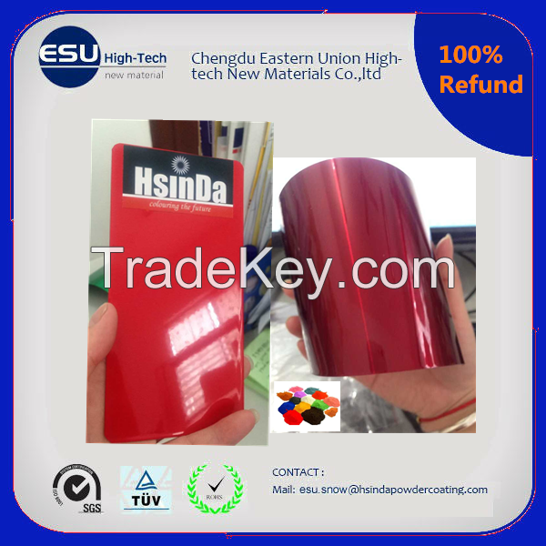 high glossy chrome red ral3000 spray antimicrobial powder coating paint