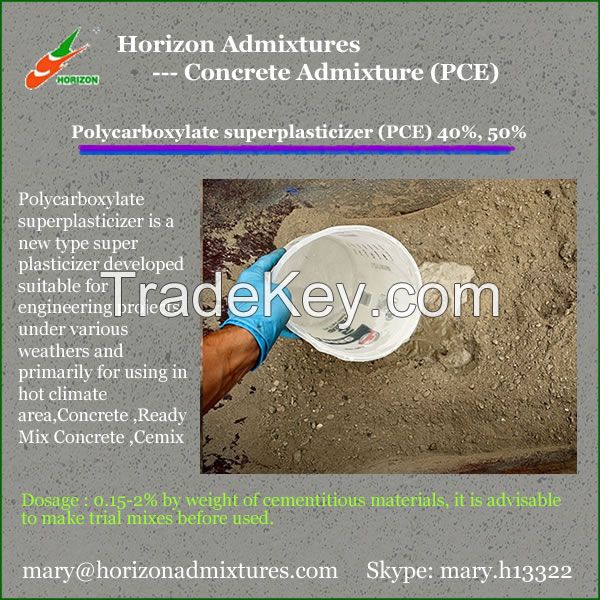 Concrete Mortar Polycarboxylate Superplasticizer