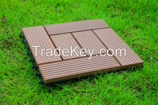 WPC interlocking Decking tiles DIY Decking tiles wood plastic composit