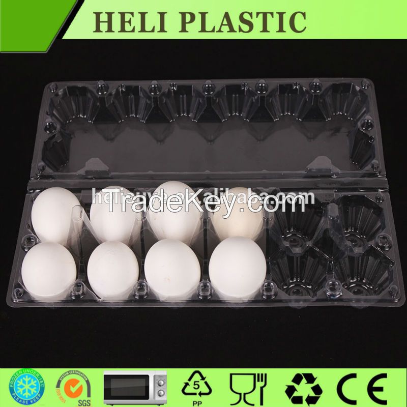 12 cell Clear transparent plastic egg tray