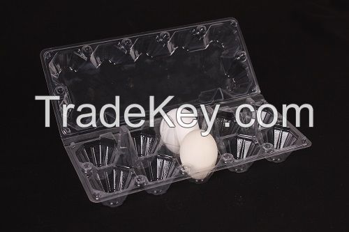 Clear Transparetn Disposable plastic egg tray wholesale