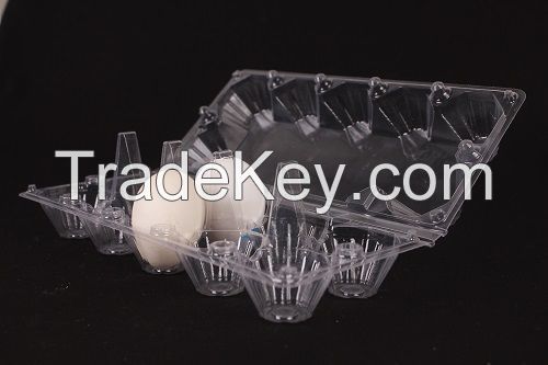 Clear Transparetn Disposable plastic egg tray wholesale 