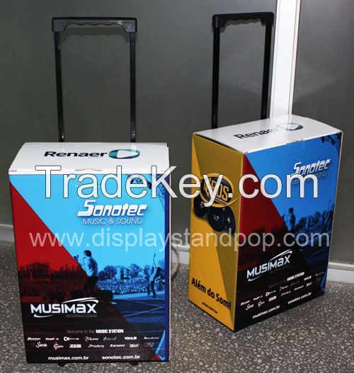 2015 Hot Sale High Quality Cardboard Display Trolley Boxes with Draw-b