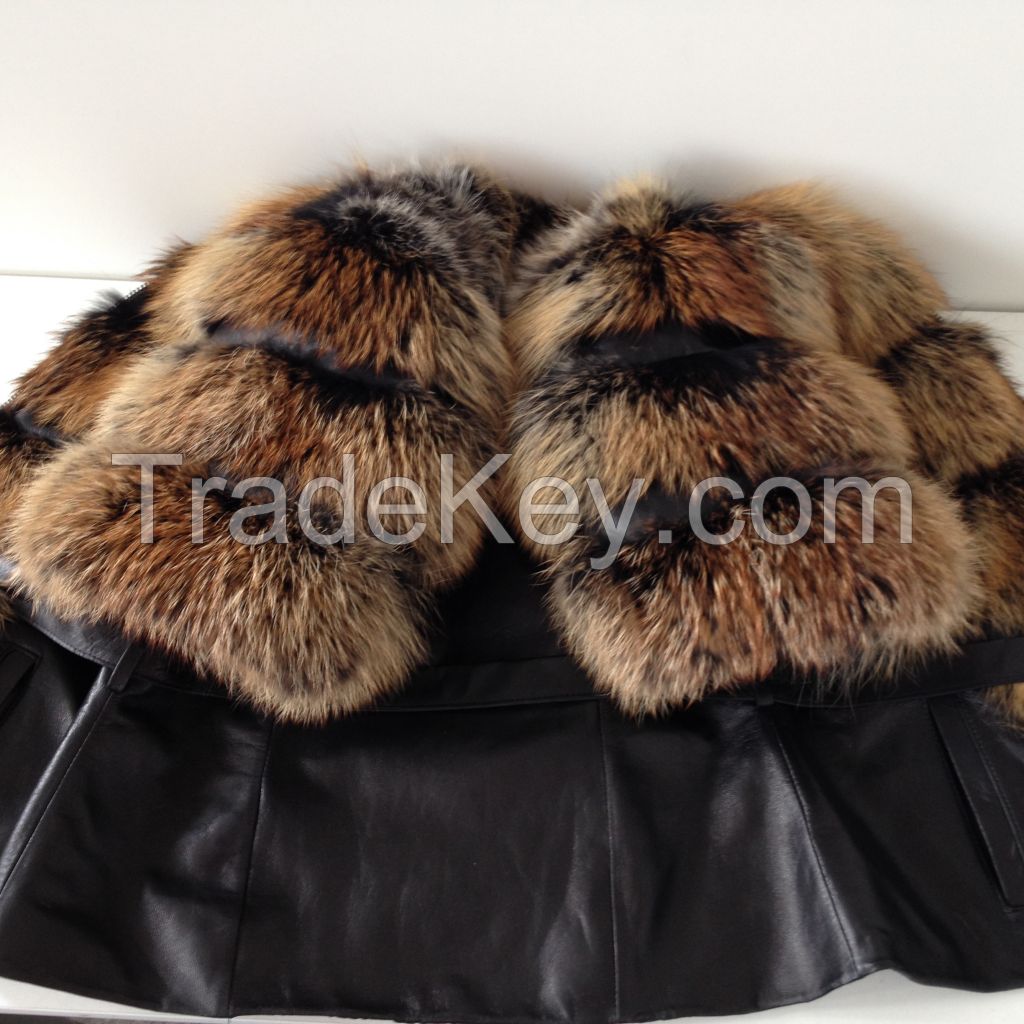 Beautiful spectacular coat of fur bolero genuine fox S M L