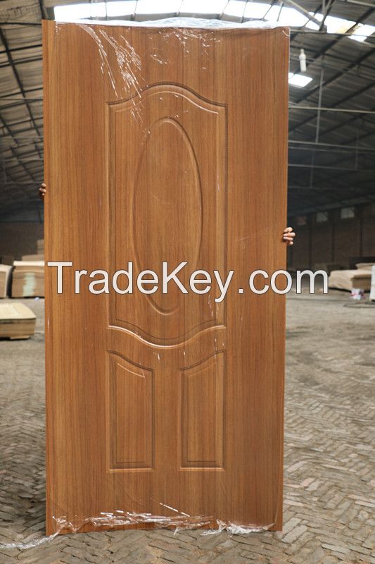 Melamine Hdf Moulded Door Skin Use for Interior Door