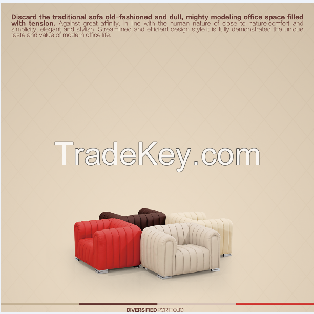 Popular Office Sofa With Metal Feet 1410