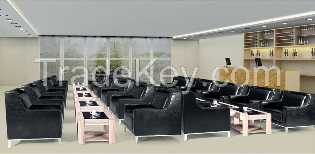 Popular Office Sofa With Metal Feet  1446