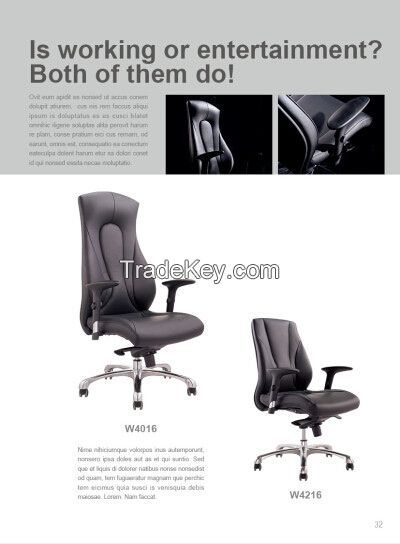 Modern Office  Chair, Leather Office Chair In Different Type W4016