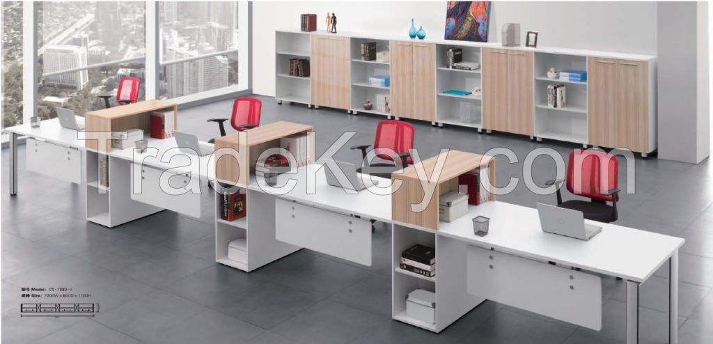 2015 new style Office workstation, modern office workstation for four persons CS-1580-4