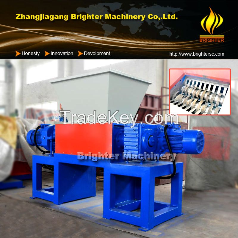 New Hot Sale Strong High Output Two Shaft Waste Plastic Shredder Machinery Two Shaft Shredder