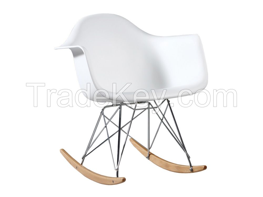 White rocking chair