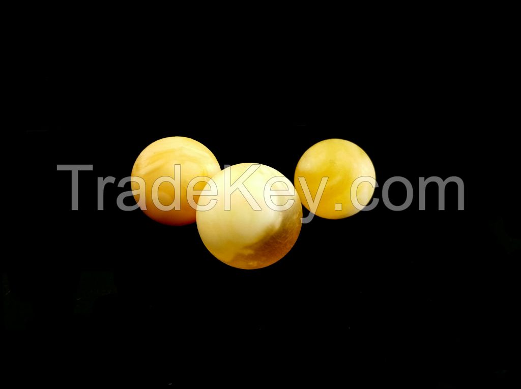 Natural baltic round amber beads