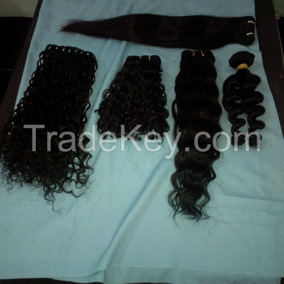 weft hair wave and curly