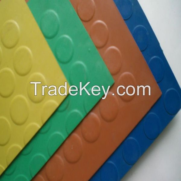 Hebei Factory Anti Slip Rubber Sheet in rubber matting Various Pattern