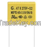 Interference suppression capacitors