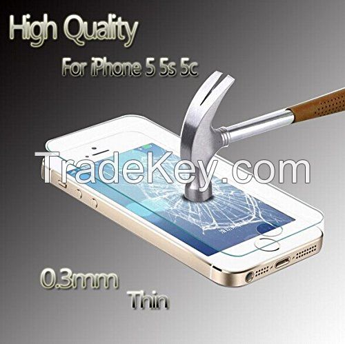 Anti-blue-ray tempered glass screen protector for iphone 5/5S