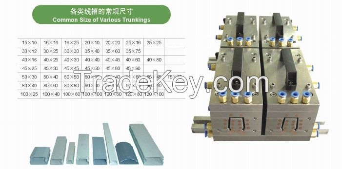 PVC electrical cable trunking duct mould