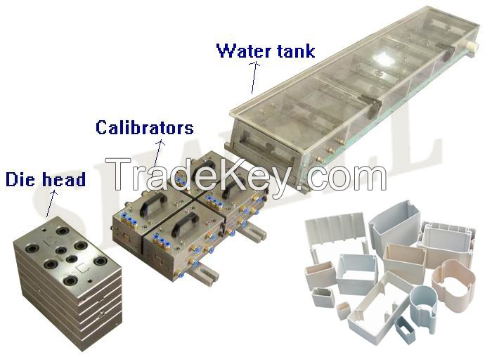 PVC electrical cable trunking duct mould