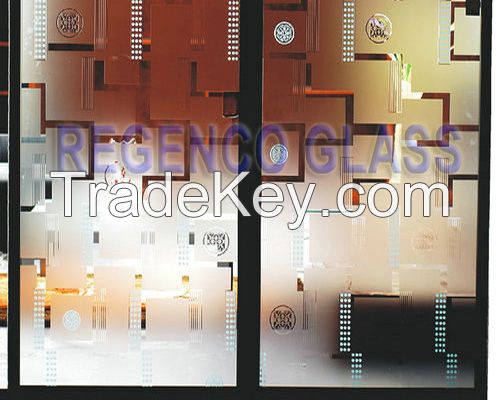 Acid Etched Flat Glass